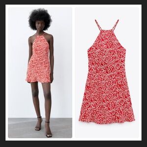Zara FLORAL PRINT MINI DRESS